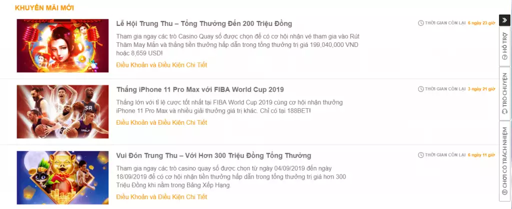 khuyến mãi 188Bet