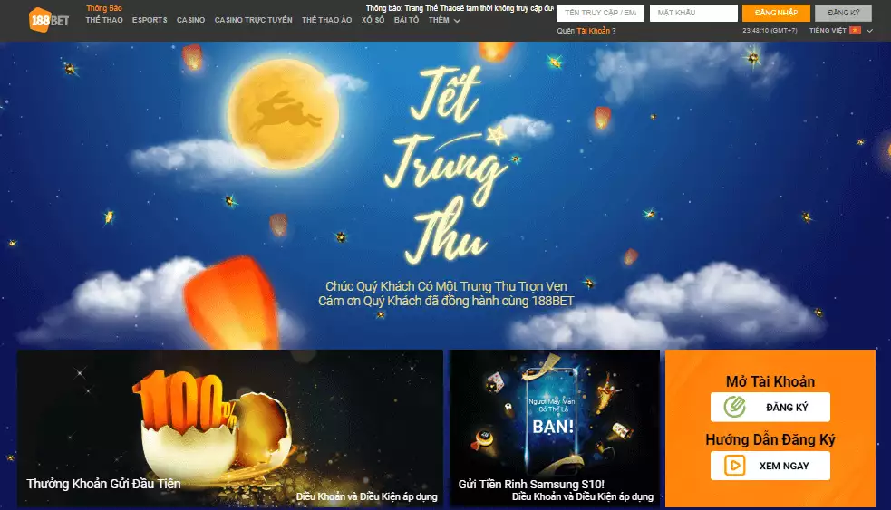giao diện 188Bet