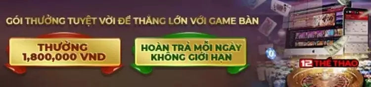 thưởng chào mừng game bàn
