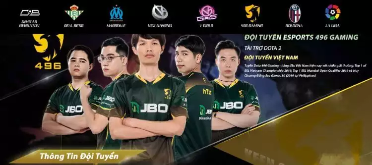 đơn vị được jbo tài trợ