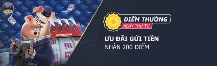 Ưu đãi điểm thưởng ngày thứ Tư tại M88