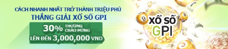 thưởng xổ số gpi