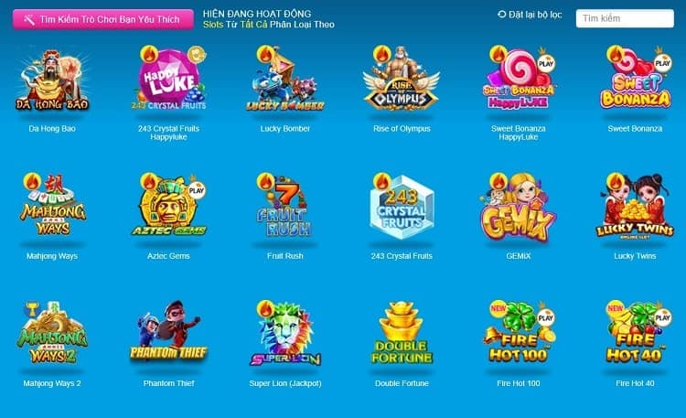 Game Slots nổ hũ