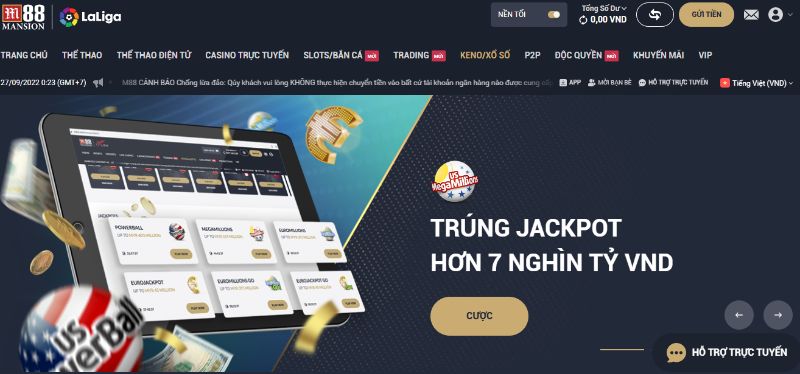 xổ số M88