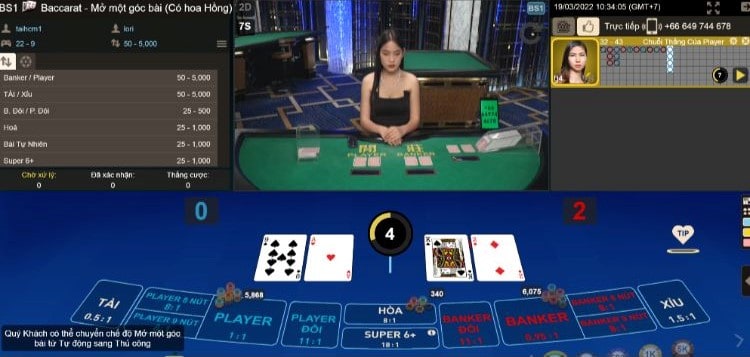 Kinh nghiệm chơi Baccarat
